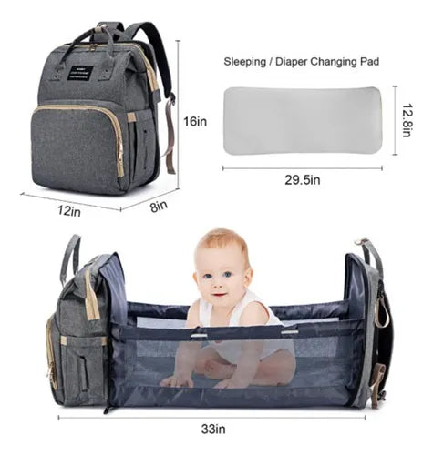 BOLSO MALETA PAÑALERA CON CAMBIADOR