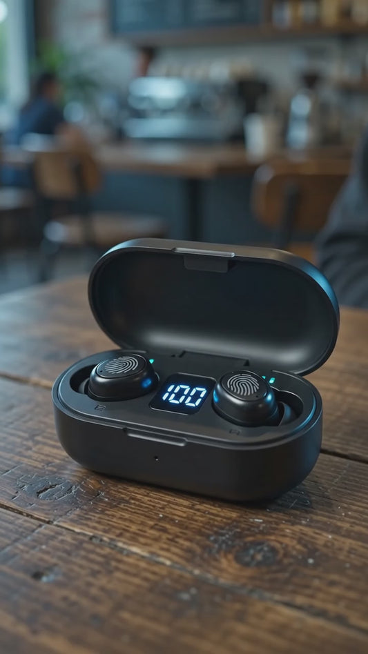 Audífono Inalámbricos F9 Con Power Bank